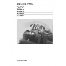 Fendt Favorit 916 - 920 - 924 - 926 Vario 900-Series Operators Manual